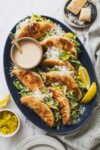 Chicken Caesar Smash Tacos